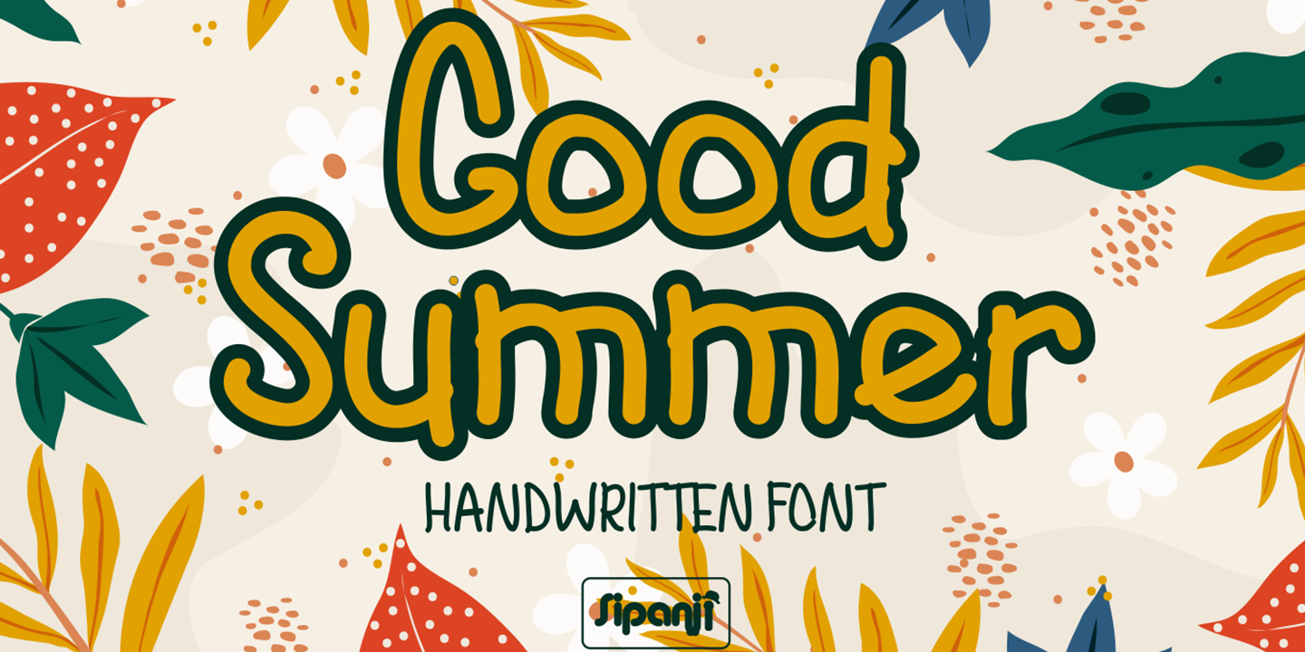 Good Summer Regular Font preview